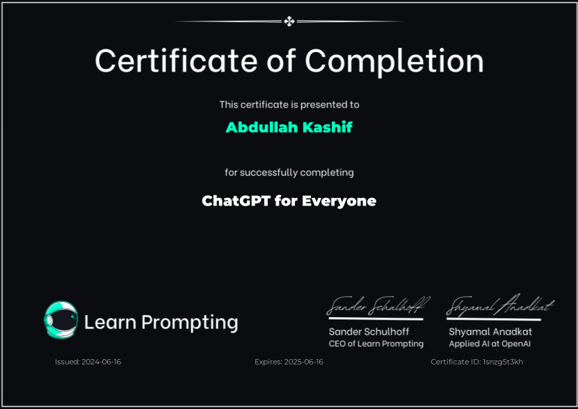 JavaScript Certificate